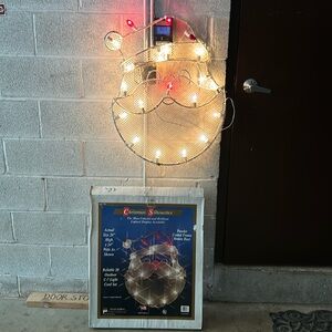 Vintage Santa face with c7 bulbs